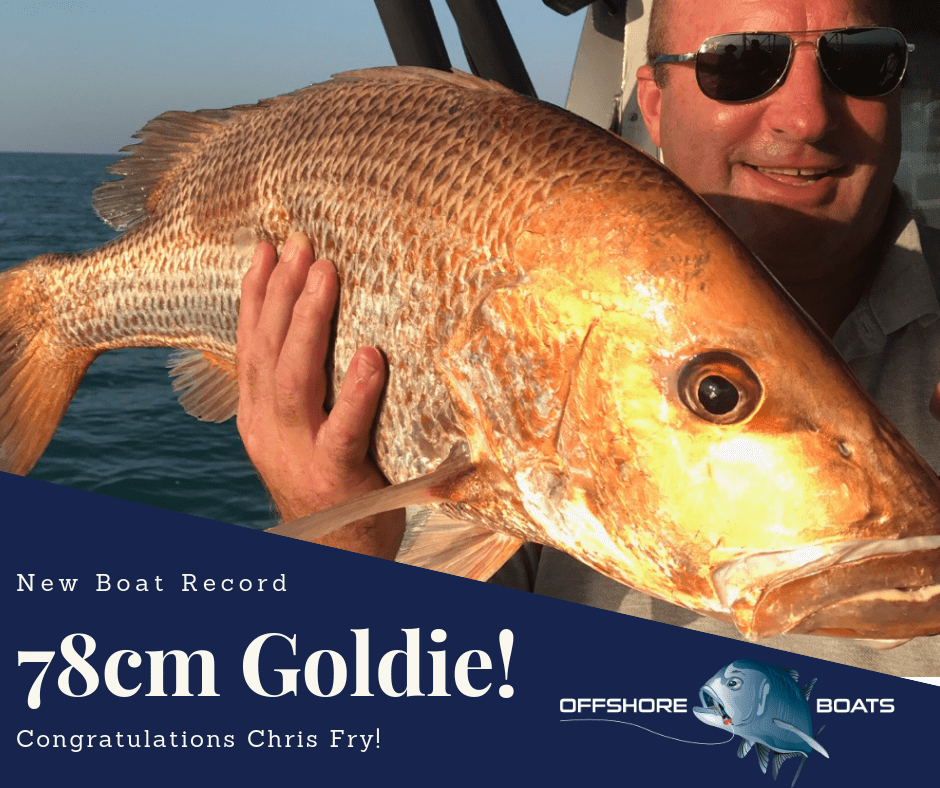 Golden Snapper boat record with Offshore Boats