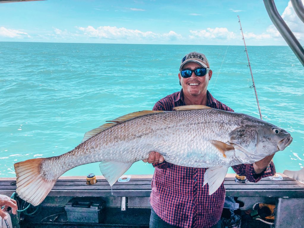 Big Black Jewfish with Offshore Boats | Darwin Fishing Charters